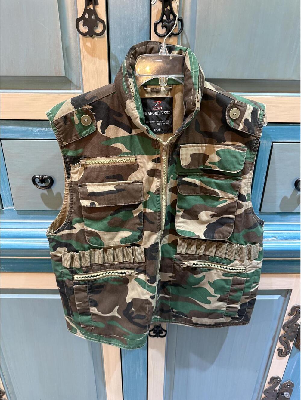 Rothco Ranger Camouflage Vest Small, Gorpcore